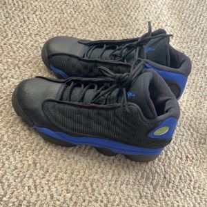 Jordan 13 blue and black size 7 in kids